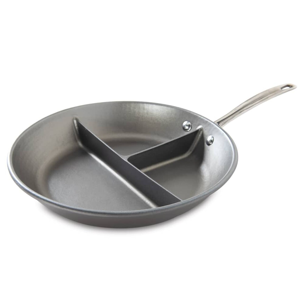 Nordic Ware Cast Aluminum 3 in 1 Divided Saute Skillet Pan 12 inch